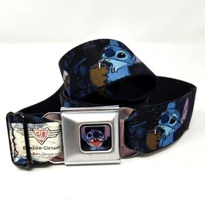 BUCKLE-DOWN DISNEY STITCH BLACK ADJUSTABLE BELT UNISEX LILO & STITCH MOVIE FUNKY